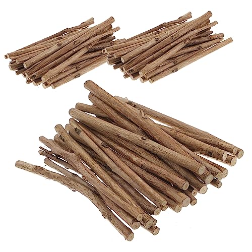 PACKOVE 100pcs Popsicle Sticks Log Sticks Wood Crafts Photo Props Natural Twigs Sticks Driftwood DIY Crafts Crafting Sticks Wood Twigs Embellishments PACKOVE