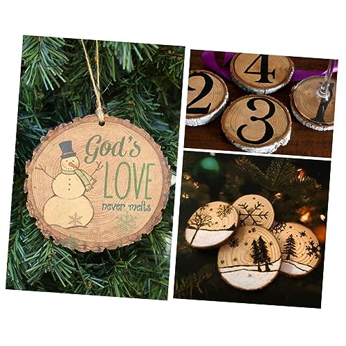 VILLCASE 40 Pcs Mothers Day Crafts for Kids Ornament Craft Kit DIY Kits DIY Ornament Kit Unfinished Wood Crafts Handmade Jewelry Craft Ornaments Wood VILLCASE