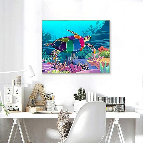 Tookeen Paint by Numbers Kits for Kids - DIY Painting Craft Kits - 20x16 Inch Acrylic Oil Painting Set On Canvas for Childrens & Beginners, Colorful Tookeen