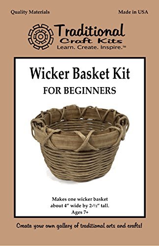 Traditional Craft Kits Beginner Coil Basket Kit - Complete Basket Weaving Kit Set, 6 Basket Making Kit with Basket Weaving Supplies, Complete with Traditional Craft Kits
