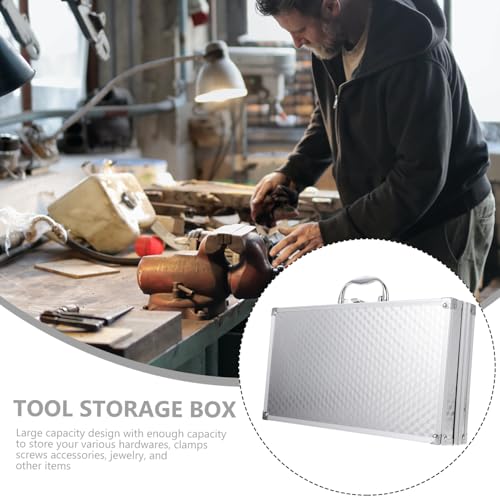 DOITOOL Box Suitcase Tool Chest Locking Briefcase Metal Case Briefcases for Men Hard Briefcase Looking for Men Portable Workstation Briefcase DOITOOL