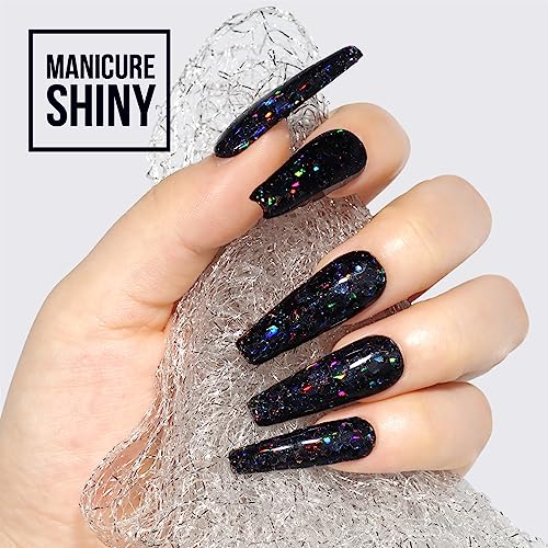 Holographic Ultra Fine Glitter and Chunky Glitter, Teenitor Craft Glitters with 110g Resin Glitter Powder Sequins and 100g Metallic Iridescent Chunky Teenitor