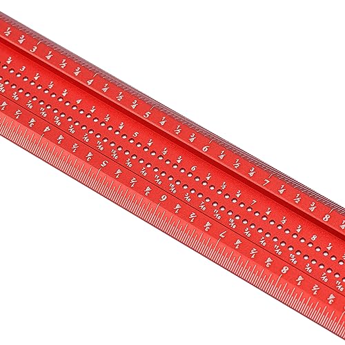 AKNgoes Woodworking Scriber T-Square Ruler 24in with Thoughtful Support Lips, Architect Ruler for Carpenter Work, Layout and Measuring Tools AKNgoes