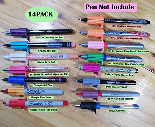 Pen Adapter Set Compatible with Cricut (Explore Air 3,Air 2,Air, and Maker 3,Maker), 14Pcs Pen Adapter Compatible LiangHuLo