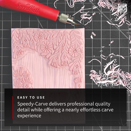 Speedball Super Value Block Printing Starter Kit – Includes Ink, Brayer, Lino Handle and Cutters, Speedy-Carve Speedball