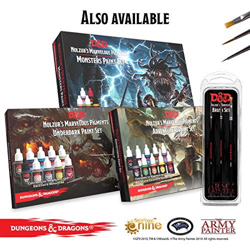 The Army Painter D&D: Undead Paint Set - Nolzur's Marvelous Pigments Miniature Painting Kit with Acererak Miniature The Army Painter