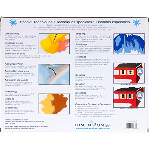 Dimensions , Rainbow Flowers, PaintWorks Paint by Numbers Kit for Adults and Kids, 14'' x 11' Dimensions