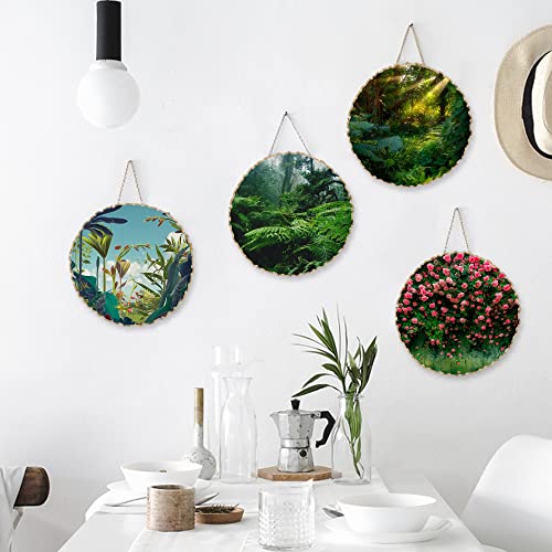 Sancodee 8 Pcs Large Unfinished Wood Slices, 9-10 Inches Wood Slabs for Centerpieces Natural Wooden Circle, DIY Wood Centerpieces for Tables Wedding Sancodee