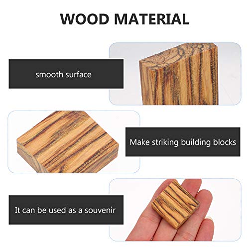 EXCEART 24pcs Wooden Pieces for Wood Jewelry Ring Making Wood Ring Materials with Different Natural Wooden Textures Wood Blanks for DIY Wooden Resin EXCEART