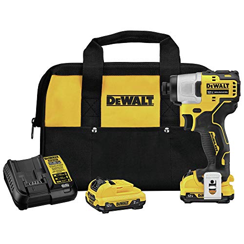 DEWALT XTREME 12V MAX* Impact Driver Kit, 1/4-Inch (DCF801F2) DEWALT