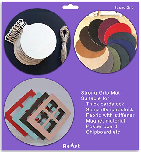 ReArt Cutting Mat Variety 6 Packs for Silhouette Cameo 4/3/2/1 - Strong, Standard, Light Grip, 12in x 12in x 3 Packs, 12in x 24in x 3 Packs. ReArt