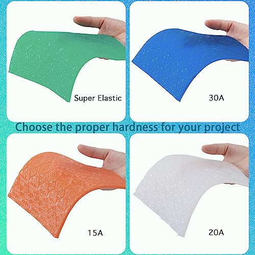 BBDINO Silicone Mold Making Kit, Liquid Super Elastic Silicone for Mold Making, 4.4 lbs (70 oz), Fast Cure Silicone Rubber Mold Making Kit, 1A:1B BBDINO