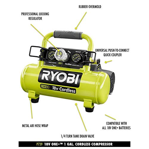 RYOBI 18V ONE+™ 1 Gallon air compressor Ryobi