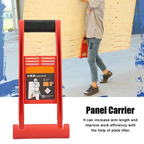 Lift and Carry Panel Mover Panel Carry Handle,TRP Soft Rubber Skid-Proof Handle,Drywall Tools Carrier Plywood Panel Plasterboard Glass Board 80Kg KUIDAMOS
