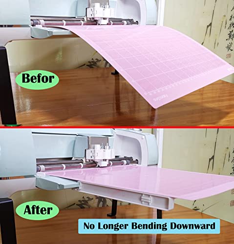 Extension Tray Compatible with Cricut Maker3 and Explore Air3 Air2 Air,Cutting Mat Extender Support for Maker and Explore Air Series (White) ONTEN