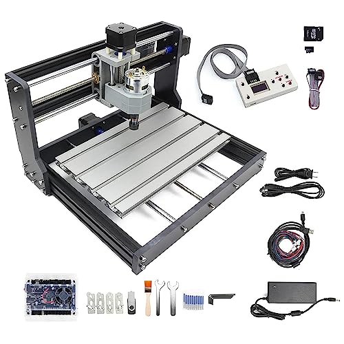 CNCTOPBAOS Upgrade CNC 3018 Pro 3 Axis DIY Mini CNC Router Kit with GRBL Remote Control Offline Controller PVC PCB Acrylic Plastic Wood Cutting CNCTOPBAOS
