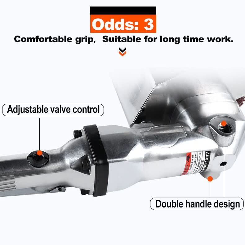 7-Inch Pneumatic Sander Heavy Duty Wet Air Sander/Polisher,Lightweight at 5.47 lbs,Adjustable Speed Up to 4500rpm Pneumatic Polisher Hand Sanding YPCOO