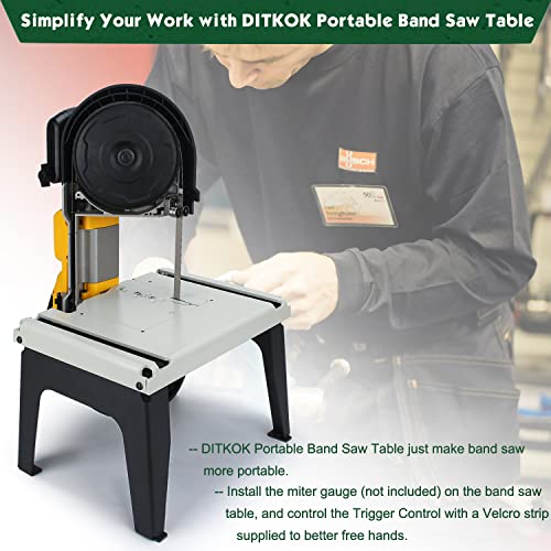 DITKOK Band Saw Stand Portable Table for DeWalt Band Saw DITKOK