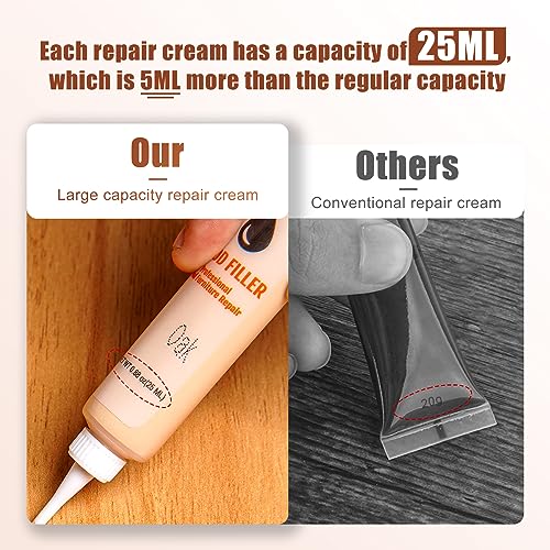 Wood Furniture Repair Kit- Set of 41 Laminate Vinyl Floor Repair Kit Wood Fillers,Floor Scratch Repair, Touch Up Markers, Restore Hardwood Scratches, NYBQ
