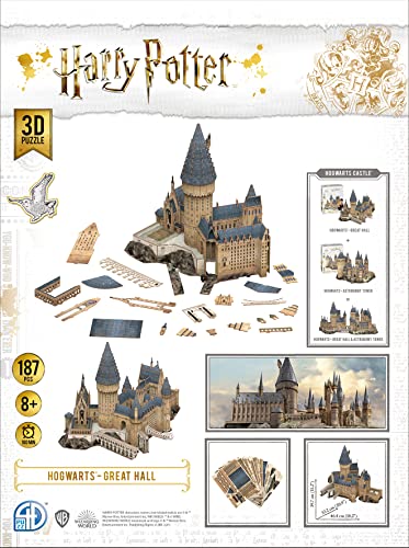 4D Cityscape Harry Potter Great Hall Paper 3D Puzzle Standard, Multicolored 4D Cityscape