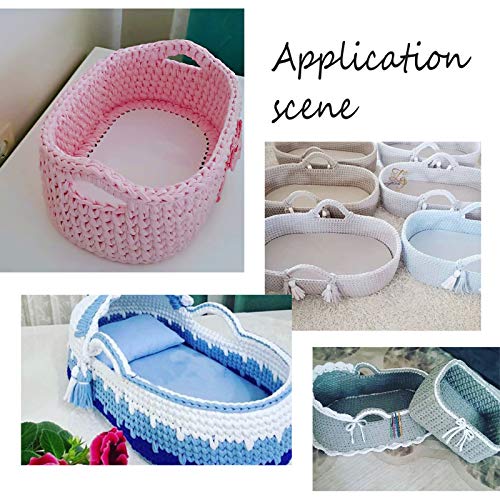 PH PandaHall Wooden Basket Bottom, 11.8 x 7.6 Inch Oval Wooden Base Shaper Blank Crochet Base for Thick Yarn DIY Knitting Basket Weaving Supplies PH PandaHall