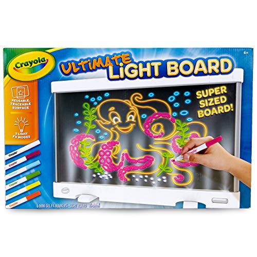 Crayola Ultimate Light Board - White, Kids Tracing & Drawing Board, Holiday & Birthday Gift for Boys & Girls, Toys, Ages 6, 7, 8 Crayola