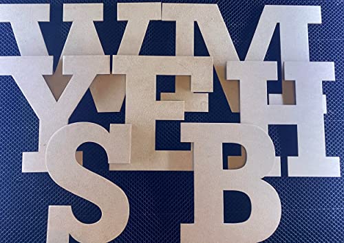 5 Inch Tall Wooden Letter Blank, Unfinished E Wood Block Letter for Nursery Decor, Rockwell Paintable Home Decor NEXTCraft