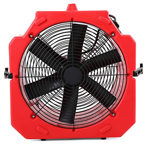 MOUNTO AM25AX 2-Speed 1/4hp 4000cfm 18inch Axial Air Mover Fan Blower with Roto-Mold housing for Water Damage Restoration MOUNTO