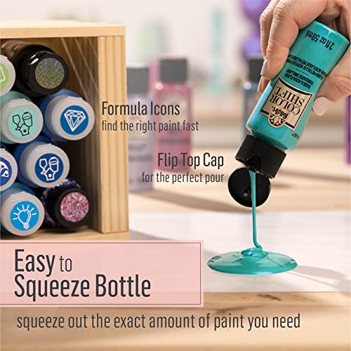 FolkArt Acrylic Pastel 2 fl oz Premium Metallic Finish Paint, Perfect for Easy to Apply DIY Arts and Crafts, 12005 Color Shift PASTL Pink, (Pack of FolkArt