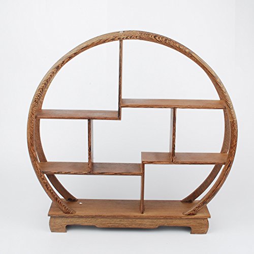 NWFashion Chinese Wooden Rosewood Display Stand Decoration 11" Curio Cabinets Shelf (4) NWFashion