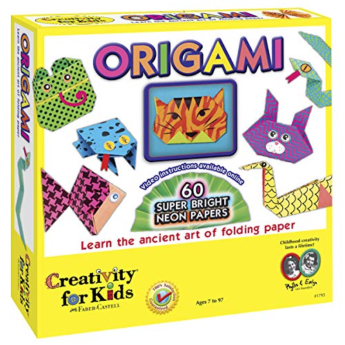 Creativity For Kids Origami - Origami for Beginners, 60 Bright Origami Papers Creativity for Kids