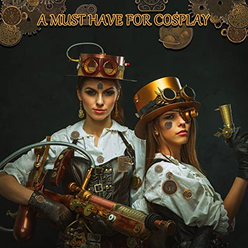 Hicarer 300 Gram Antique Steampunk Gear, DIY Assorted Mix Steampunk Wheel Alloy Cog Gear Pendants Charms Metal Watches Clocks Skull Charms for Hicarer