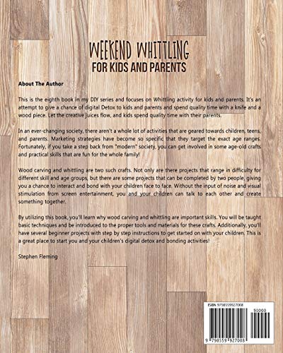 Weekend Whittling For Kids And Parents: Beginner Guide with 31 Easy Projects for Digital Detox & Family Bonding (DIY Series) WoodArtSupply