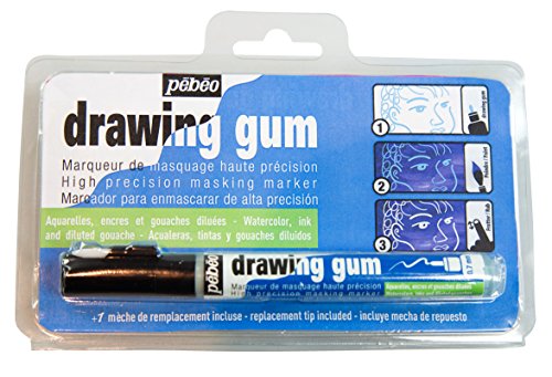 Pebeo Drawing Gum Marker .7mm-Natural Latex, 0,7 mm, 1 Count (Pack of 1) Pebeo