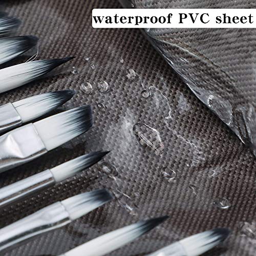 Artecho Art Paint Brushes Set 24 Different Shapes for Watercolor, Acrylic, Gouache, Rock Painting, Premium Taklon Brush, with Organizing Case for Artecho