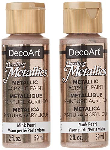 Dazzling Metallics Acrylic Paint 2oz-Mink Pearl DecoArt