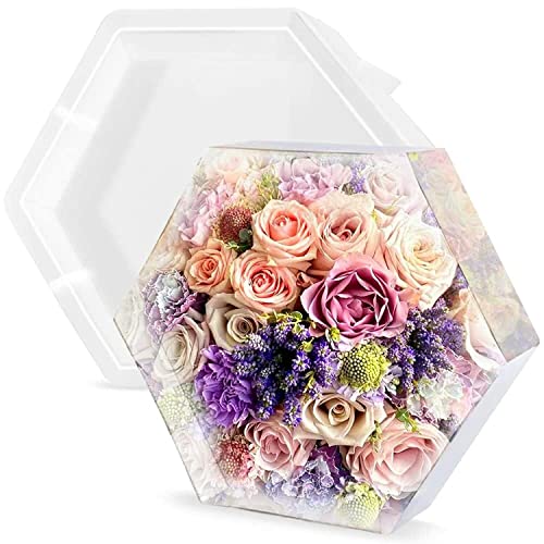 7" Hexagon Molds for Resin (7 Inch),Deep Epoxy Resin Molds for Flowers Preservation,Resin Art, Casting Resin,Resin Epoxy,DIY HIQUE