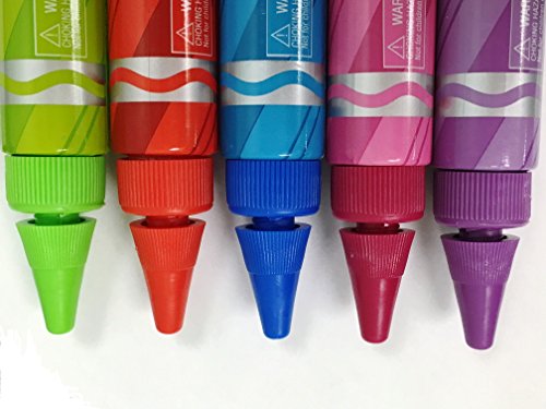 Crayola Crayon Kids Body Wash Pen Tubes Fun Colored and Scented Set of 5 Crayola