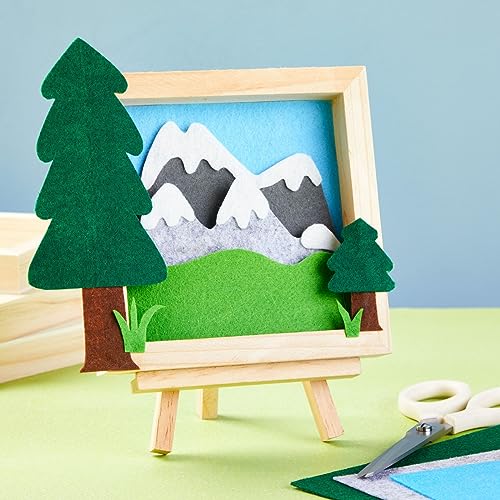 6 Pack Unfinished Wood Canvas Boards for Painting, 6x6 Square Wooden Panels for Crafts Bright Creations