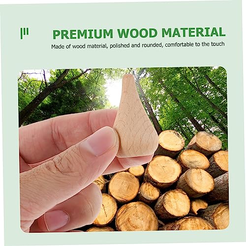 Ciieeo 12Pcs Log Unfinished Wood Figures Unfinished Wood Mushroom Christmas Tree Wood Craft unpainted Craft peg Doll Puzzle Toy Blank peg Dolls DIY Ciieeo