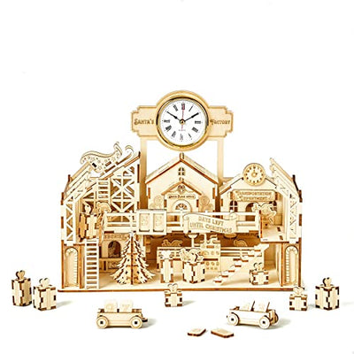 bennama 3D Wooden Puzzles Santa's Factory Model Kits, Brainteaser and Puzzle for Christmas/Birthday,Gifts for Adults and Teens to Build Combination