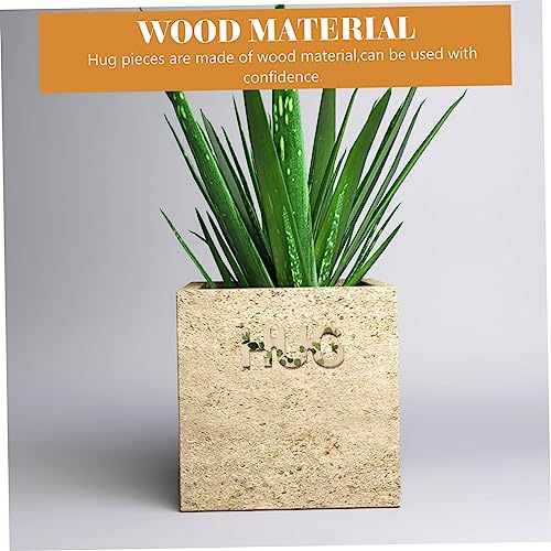 Artibetter 100pcs Wooden Table Scatter Hugs in a Jar Wooden Words Decor Unfinished Wood Letters Wooden Cutout Letter Wood Vase Filler Wooden Hug ARTIBETTER