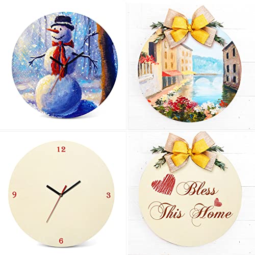 Whaline 20 Inch Wood Circles for Crafts, 10Pcs Valentine's Day Unfinished Round Wooden Discs Farmhouse Rustic Wood Sign Door Hanger 3mm Thick Natural Whaline