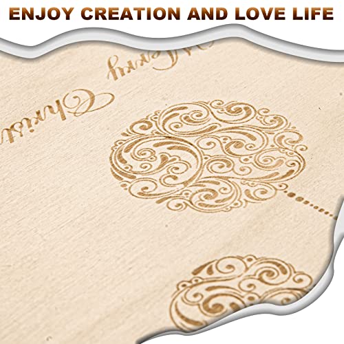 AIKS Basswood Sheets 8.8 x 8.8 x 1/16 Inch Unfinished Balsa Wood Sheets for Cricut Maker, Laser Cutting, Wood Burning, Architectural Models, AIKS