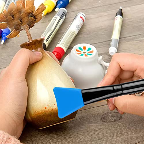 Ainvhh 16 Pcs Silicone Magic Brushes,Reusable Silicone Epoxy Resin Applicator Sticks for DIY Painting Mixing & Spreading to Glitter Tumblers, Acrylic Ainvhh