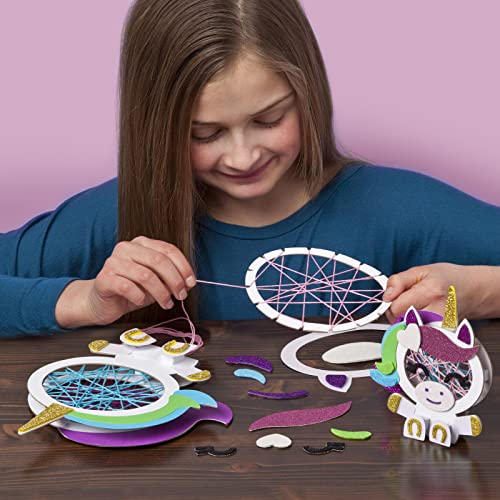 Craft-tastic Stacked String Art Unicorns – Craft Kit Makes 2 Magical Unicorns - 6+ Craft-tastic