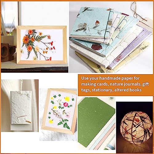 Fansunta 3 Pcs Paper Making Wooden Frame, Paper Making Mould Paper Making Screen, 3 Sizes Wooden Frame for DIY Paper Craft Making(5'' x 7'', 7.5'' x Fansunta