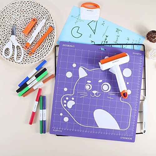 DOOHALO Brayer Roller for Cricut Vinyl Roller Tools for Crafting with Tweezers Remover Tools Set for Cricut Cameo Brother and Printmaking DOOHALO