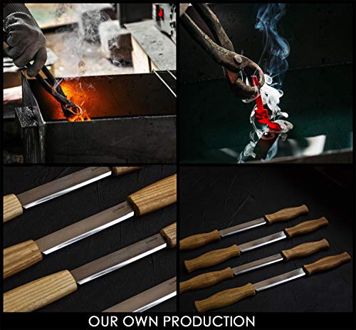 BeaverCraft Draw Knife DK1-4,3" Straight Shave Wood Carving Tools Woodworking Hand Tool Wood Carving Draw Knife BeaverCraft