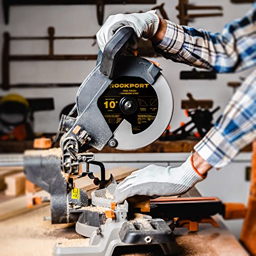 ROCKPORT Table Saw Blades 10 inch 80 Teeth - (3 Pack) 10" Table Saw Blades & 10 inch Miter Saw Blades, 5/8" Arbor, Multipupose Carbide Tip Circular ROCKPORT